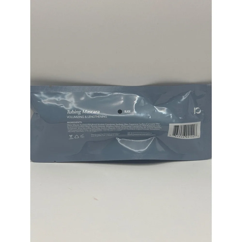 Persona Cosmetics Tubing Mascara‎ Volumizing Lengthening Black Full Size SEALED